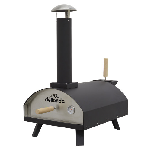 Sealey Dellonda Portable Wood-Fired 14" Pizza & Smoking Oven - Black/Stainless Steel (DG10)