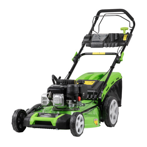 Sealey Dellonda Self-Propelled Petrol Lawnmower Grass Cutter with Height Adjustment & Grass Bag 171cc 20"/51cm 4-Stroke Engine (DG102)