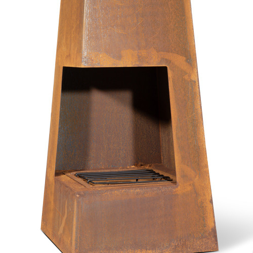 Sealey Dellonda Chiminea, Wood Burner, Heater for Outdoors W45cm x H150cm, Corten Steel (DG106)
