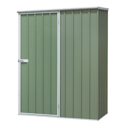 Sealey Dellonda Galvanized Steel Garden/Outdoor/Storage Shed, 1.5 x 0.8 x 1.9m, Pent Style Roof - Green (DG113)
