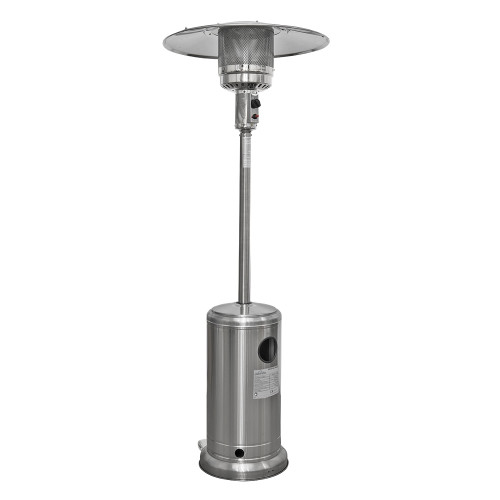 Sealey Dellonda 13kW Stainless Steel Commercial Gas Outdoor Garden Patio Heater, Wheels (DG2)