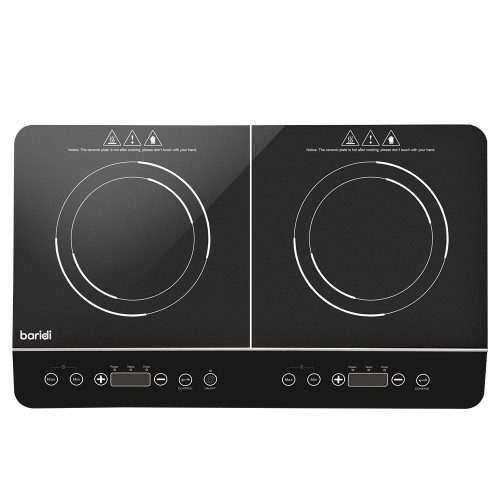 Sealey Baridi Portable Induction Hob: Two Zone Cooktop with 13A Plug, 2800W, 10 Power Settings, Touch Controls, 3-Hour Timer Function, Child Safety Lock, Black (DH146) Sealey Baridi Portable Induction Hob: Two Zone Cooktop with 13A Plug, 2800W, 10 Power Settings, Touch Controls, 3-Hour Timer Function, Child Safety Lock, Black (DH146)