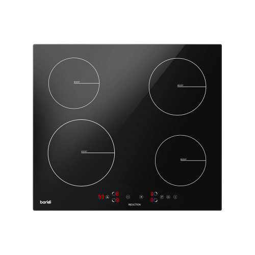 Sealey Baridi 60cm Built-In Induction Hob with 4 Cooking Zones, 2800W, Boost Function, 9 Power Levels, Touch Control, Timer, supplied with 13A Plug (DH177) Sealey Baridi 60cm Built-In Induction Hob with 4 Cooking Zones, 2800W, Boost Function, 9 Power Levels, Touch Control, Timer, supplied with 13A Plug (DH177)