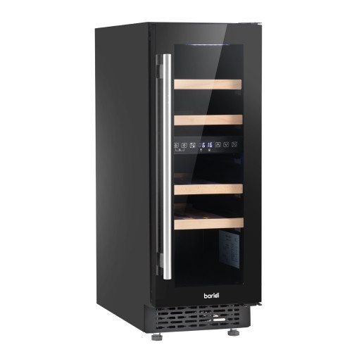 Sealey Baridi 17 Bottle Dual Zone Slim 30cm Wine Cooler, Touch Screen, Black (DH204)