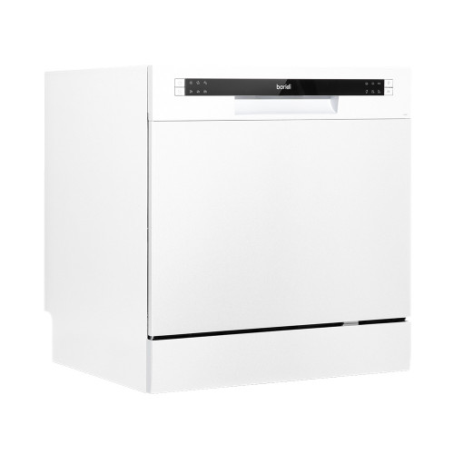 Sealey Baridi Compact Tabletop Dishwasher 8 Place Settings, 6 Programmes, Low Noise, 8L Cycle, Start Delay - White (DH86)
