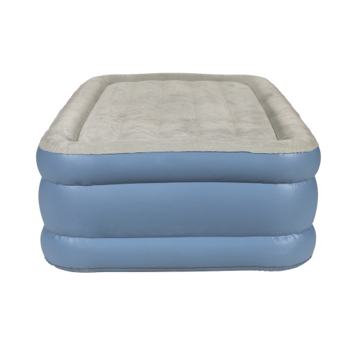 Sealey Dellonda, Single, Inflatable High Raised Flocked Air Bed, with Built-In Electric Pump, Carry Bag, Self Inflation/Deflation and Coil Beam Construction, For Home and Camping, 191x99x46cm, DL146 (DL146)