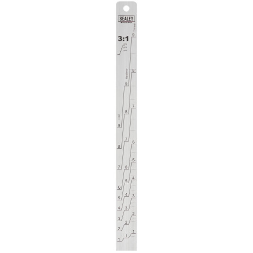 Sealey Aluminium Paint Measuring Stick 1:1/3:1 (PA07) Sealey Aluminium Paint Measuring Stick 1:1/3:1 (PA07)