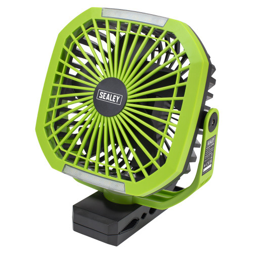 Sealey Portable Clip Fan with Worklight 8" 4 Speeds (SCF8WL)