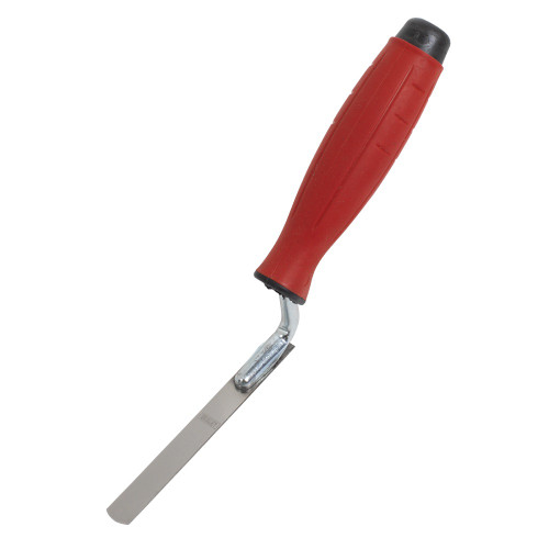 Sealey Stainless Steel Edging Trowel - Rubber Handle - 12mm (T0309)