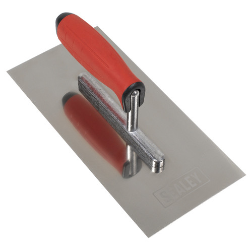 Sealey Stainless Steel 270mm Plastering Trowel - Rubber Handle (T7800) Sealey Stainless Steel 270mm Plastering Trowel - Rubber Handle (T7800)