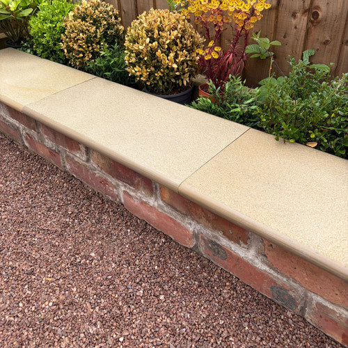 Double Bullnose Raj Sandstone Coping Stone (600x300x30mm)