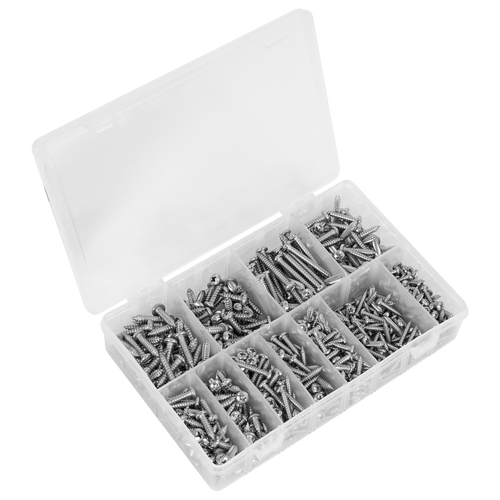 Sealey Stainless Steel Self-Tapping Screw Assortment 700pc (AB0700SSST)