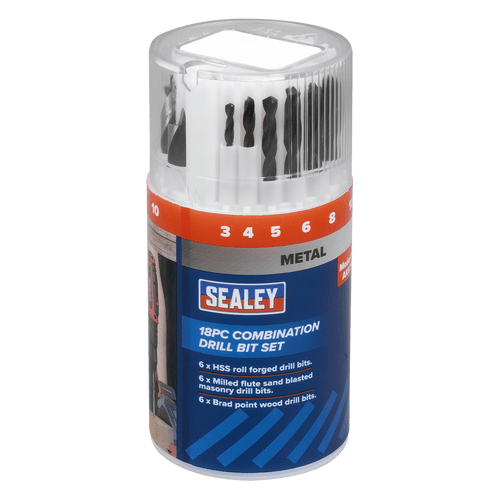 Sealey Combination Drill Bit Set 18pc (AK5711)