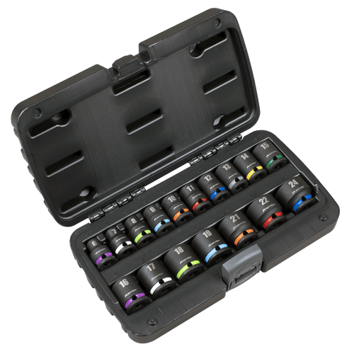 Sealey Impact Socket Set 3/8"Sq Drive 17pc (AK68218)