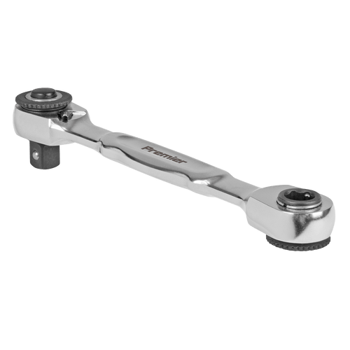 Sealey Micro Ratchet Bit Driver & Wrench 1/4"Sq & 1/4"Hex Drive (AK6972)