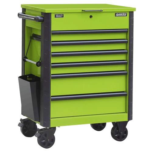 Sealey Superline Pro Tool Trolley 6 Drawer - Green (AP266HV)