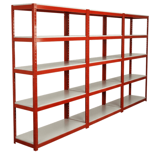 Sealey Racking Unit with 5 Shelves 500kg Capacity Per Level - Set of 3 (AP6500COMBO1)