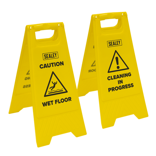 Sealey Wet Floor Signs - Pack of 2 (BM120)