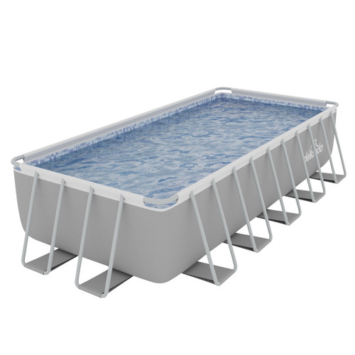 Sealey Dellonda Deluxe Steel Frame Rectangular Swimming Pool with Step Ladder & Filter Pump 21ft (DL150)