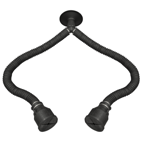 Sealey Twin Pipe 1.65m Exhaust Extractor Hose for EFS/93 (EFS/93TP)