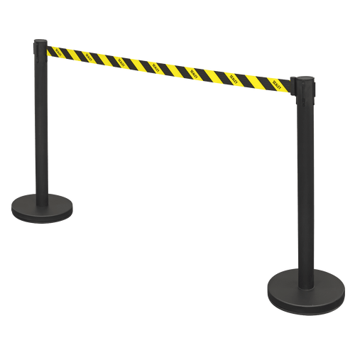 Sealey Retractable Safety Belt Barrier Post - Set of 2 (EV23)