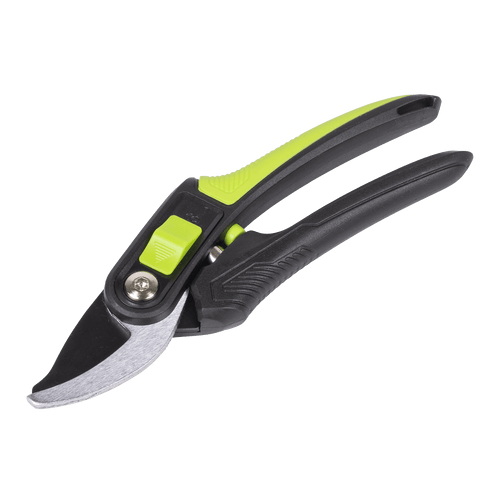 Sealey Bypass Secateurs with Soft Grip Handle, 3-Stage Safety Lock & Carbon Steel Blade, 220mm (GTSG004)