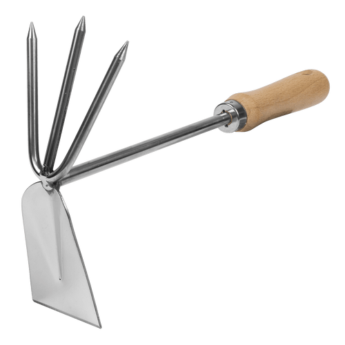 Sealey Premier  2-in-1 Hoe and Cultivator with Ash Handle & Stainless Steel Tines/Blade (GTWH002)