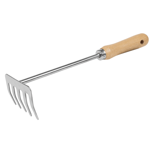 Sealey Premier Garden Hand Rake with Short Ash Handle & Stainless Steel Tines (GTWH020)