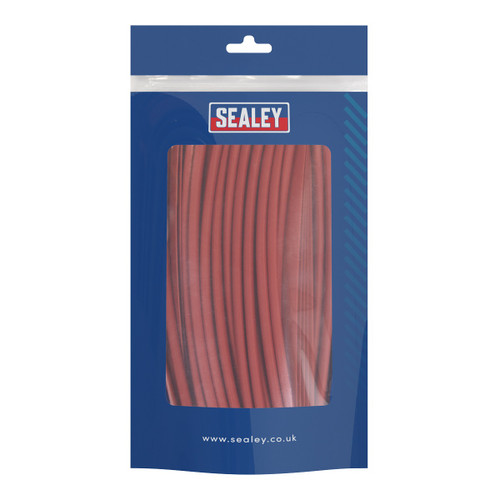 Sealey Heat Shrink Tubing 200mm 100pc - Red (HST200R)