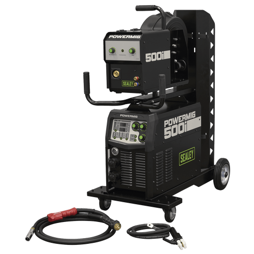 Sealey 500A Professional Gas/Gasless MIG/TIG/MMA Inverter Welder With Portable Wire Feeder 400V 3ph (POWERMIG500i)