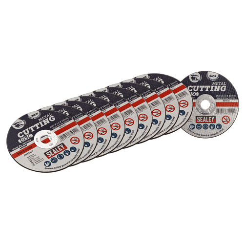 Sealey 75 x 1.2mm Cutting Disc 10mm Bore - Pack of 10 (PTC/3CT10)