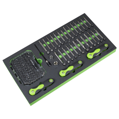 Sealey Siegen Specialised Bit Set & Folding Hex Keys with Tool Tray 170pc (S01275)