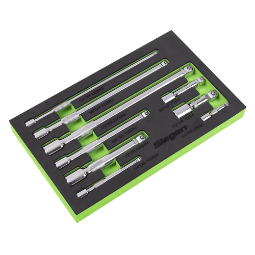 Sealey Extension Bar Set 1/4", 3/8" & 1/2"Sq Drive 9pc (S01292)
