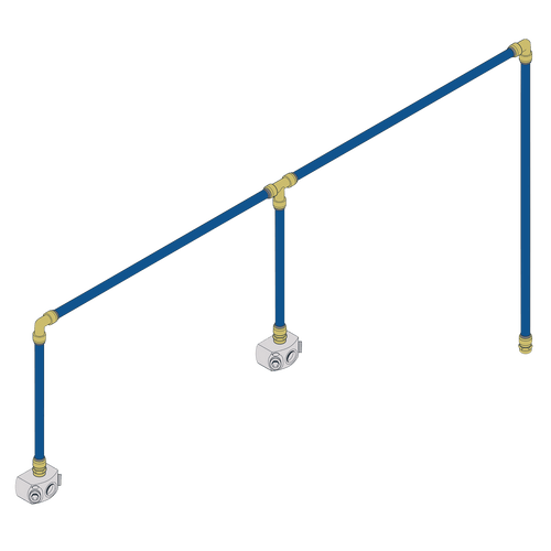 Sealey SharkBite 12m 2-Drop Air Supply System Kit 28mm (SBAKIT228)