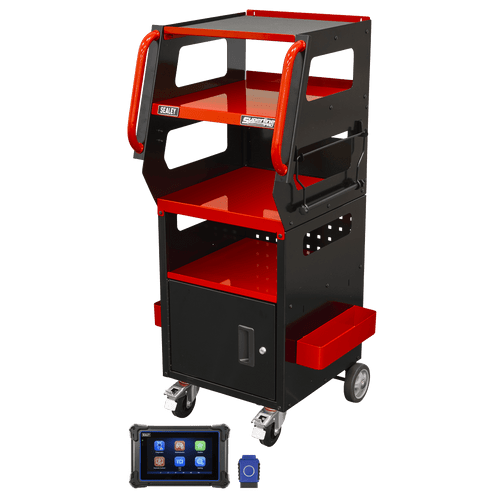Sealey Diagnostic Tablet & Trolley - Red (SDS1R)