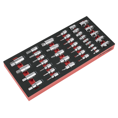 Sealey Premier Socket Bit Set with Tool Tray 37pc (TBT61)