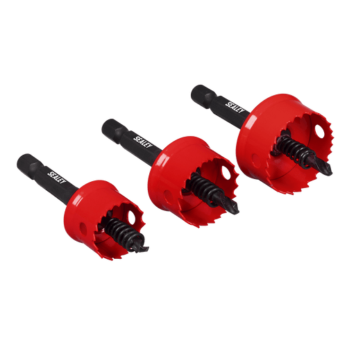 Sealey Thin Wall Hole Saw Set 3pc (TWHS3)