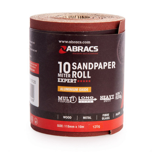 Abracs ABS11510120 10M Sandpaper Roll 120 Grit