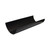 Half Round Guttering 4m Length 112mm Diameter Black