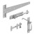 GateMate Side Gate Kit with Heavy Suffolk Latch Galvanised Finish
