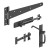 GateMate Side Gate Kit with Heavy Suffolk Latch Epoxy Black Finish