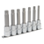 Ribe Socket Bit Set 7pc 1/2"Sq Drive 100mm (AK6235)