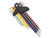 Sealey Ball-End Hex Key Set 9pc Colour-Coded Extra-Long Metric (AK7191)