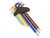 Sealey Ball-End Hex Key Set Extra-Long 9pc Colour-Coded Imperial (AK7198)