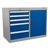 Industrial Cabinet/Workstation 5 Drawer & 1 Shelf Locker (API1103B)