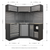 Sealey Superline Pro 1.6m Corner Storage System - Stainless Worktop (APMSSTACK08SS)