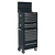 Topchest, Mid-Box & Rollcab Combination 14 Drawer with Ball Bearing Slides - Black (APSTACKTB)