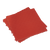Polypropylene Floor Tile 400 x 400mm - Red Treadplate - Pack of 9 (FT3R)