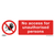 Prohibition Safety Sign - No Access - Rigid Plastic (SS17P1)