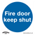 Mandatory Safety Sign - Fire Door Keep Shut - Rigid Plastic (SS1P1)